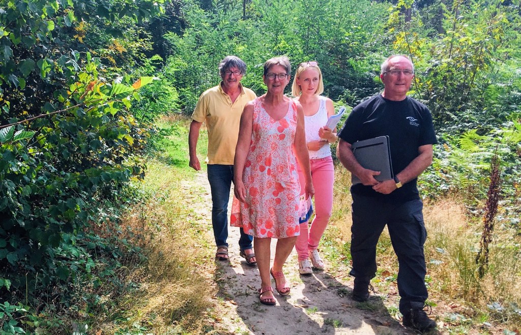 Te voet op de&nbsp;grenslijn